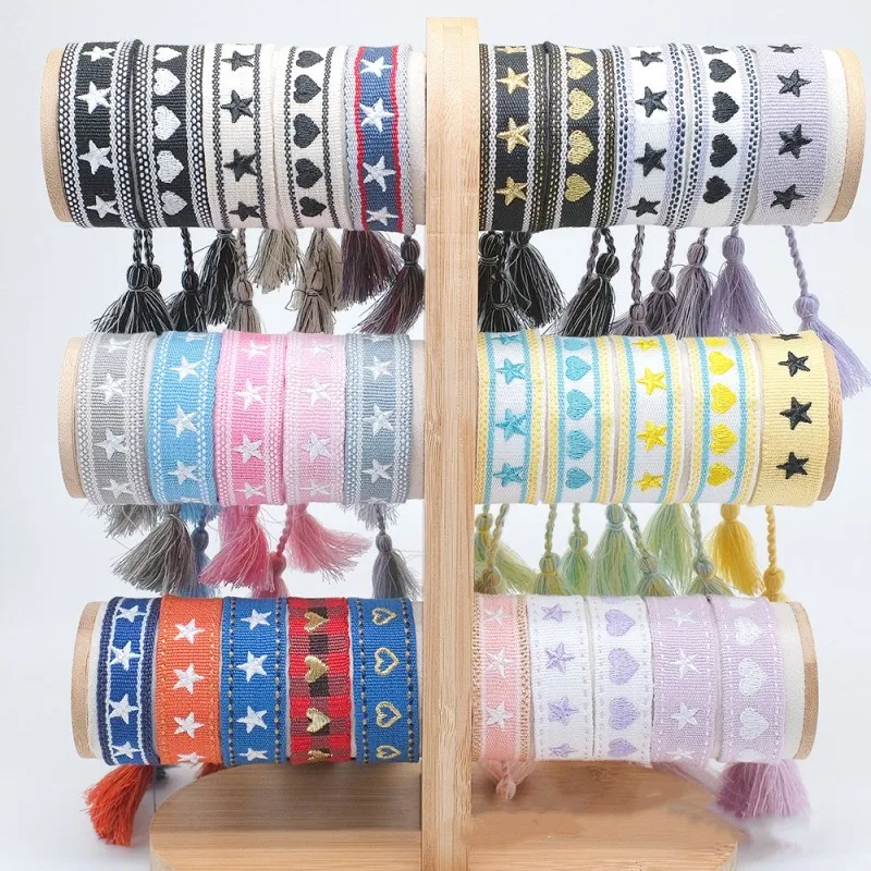 Ethnic Fashion Logo - 보헤미아 민족 스타일 자수 스타 로고
