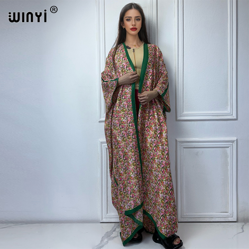 Kaftan Women Boho - WINYI 기모노 섹시한 프린트 루즈 카디건