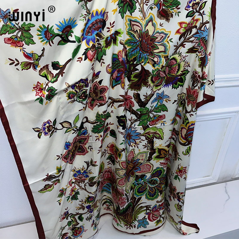 WINYI 하이 퀄리티 아프리카 의류 프리 사이즈 여성 - Kaftan Women Boho 리뷰 및 가격