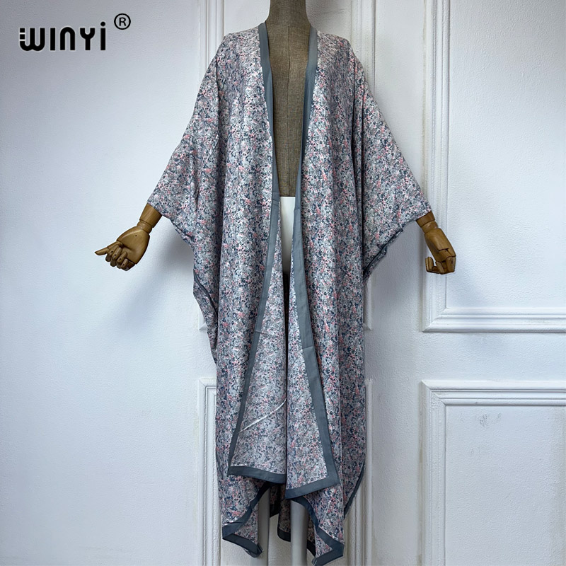 WINYI 기모노 섹시한 프린트 루즈 카디건 여성 블라 - Kaftan Women Boho 리뷰 및 가격
