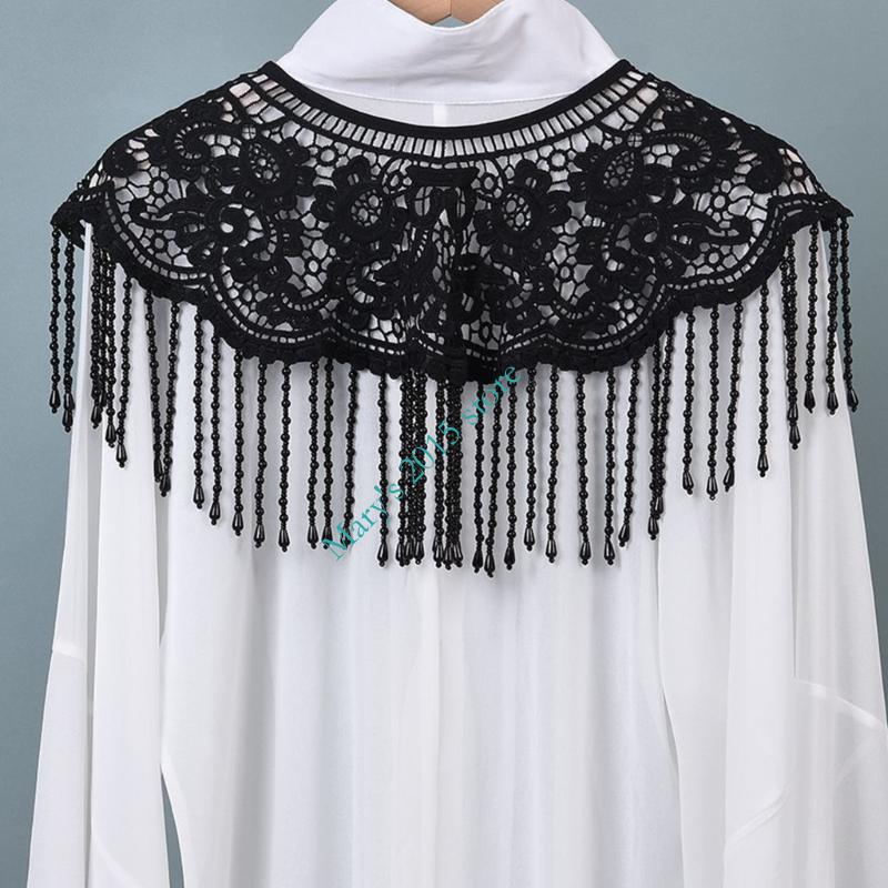 파란색 진주 장식품과 전통 중국 스타일 수 놓은 어깨  - Ethnic Fashion Designer 리뷰 및 가격