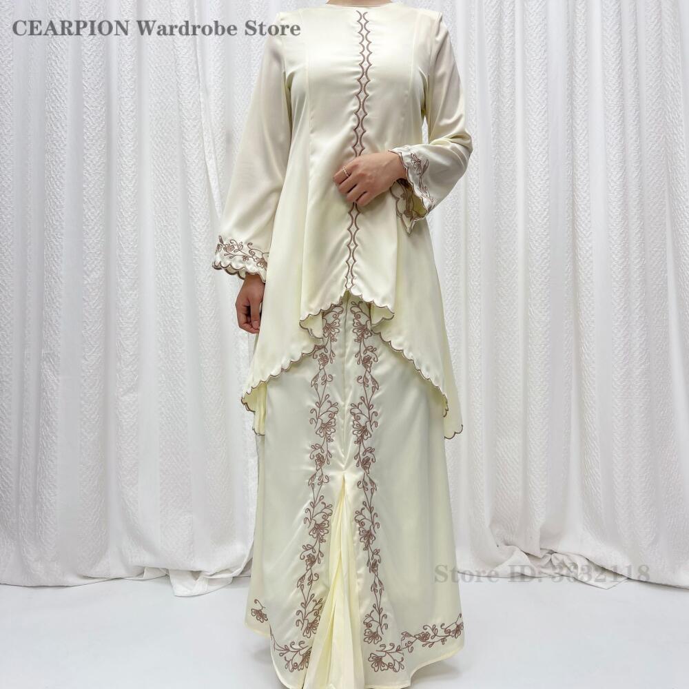 새로운 2026 중동 전통 의상 아름다운 자수 무슬림  - Salwar Kameez Set 리뷰 및 가격