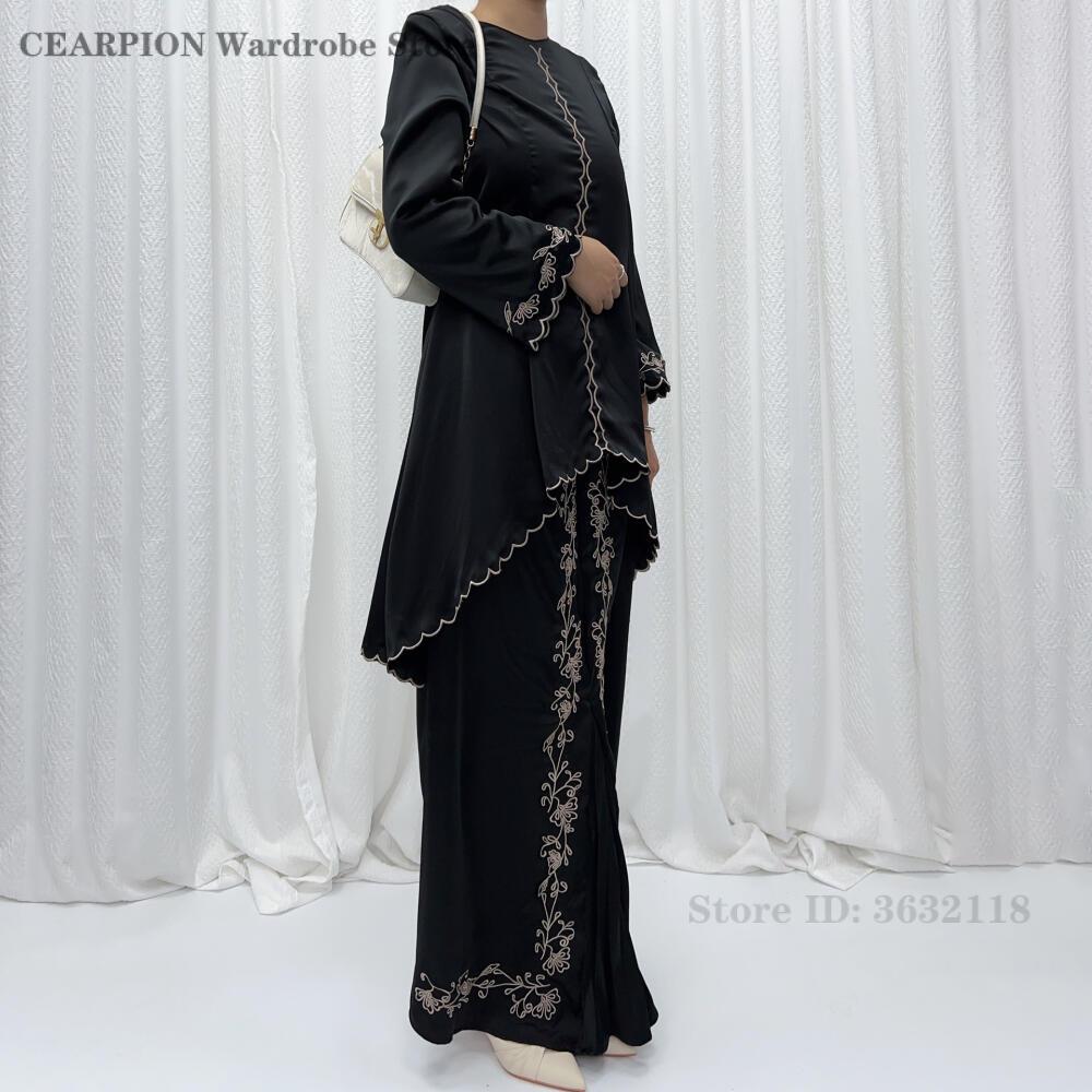 새로운 2026 중동 전통 의상 아름다운 자수 무슬림  - Salwar Kameez Set 리뷰 및 가격