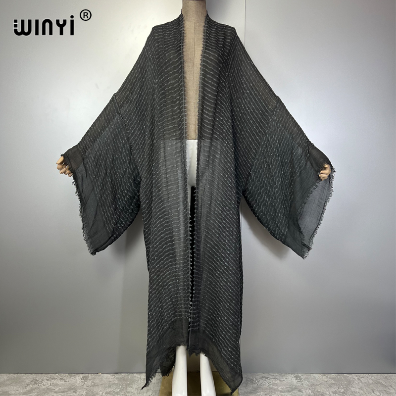 WINYI 기하학 프린트 기모노 카프탄 비치웨어 카디건 - Kaftan Women Boho 리뷰 및 가격