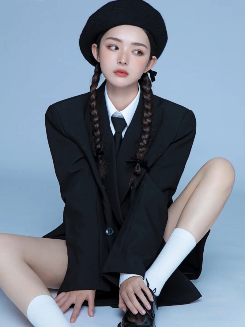 새로운 인물 사진 촬영 여성 정장 대학 스타일 이미지  - Ethnic Fashion Wear 리뷰 및 가격