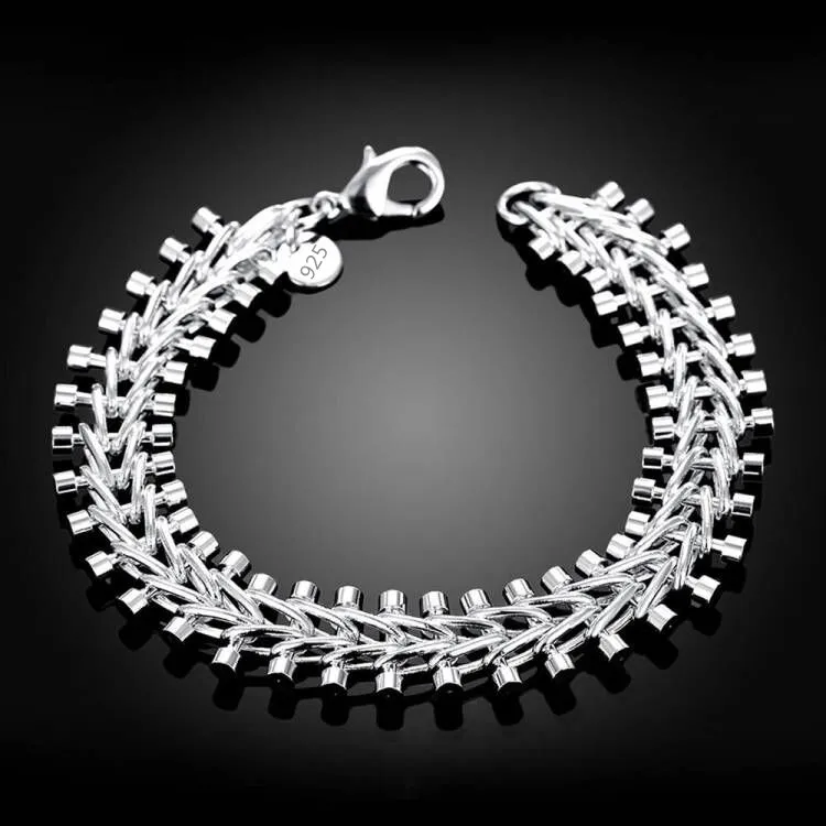 인기 브랜드 925 스털링 실버 팔찌 여성용 남성용 2 - Women'S Ethnic Fashion Brands 리뷰 및 가격