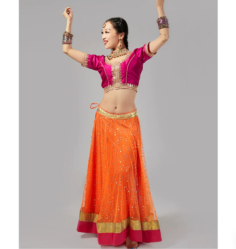 인도 댄스 의상 공연복 슬림핏 빅 스윙 3피스 세트 - Salwar Kameez Set 리뷰 및 가격
