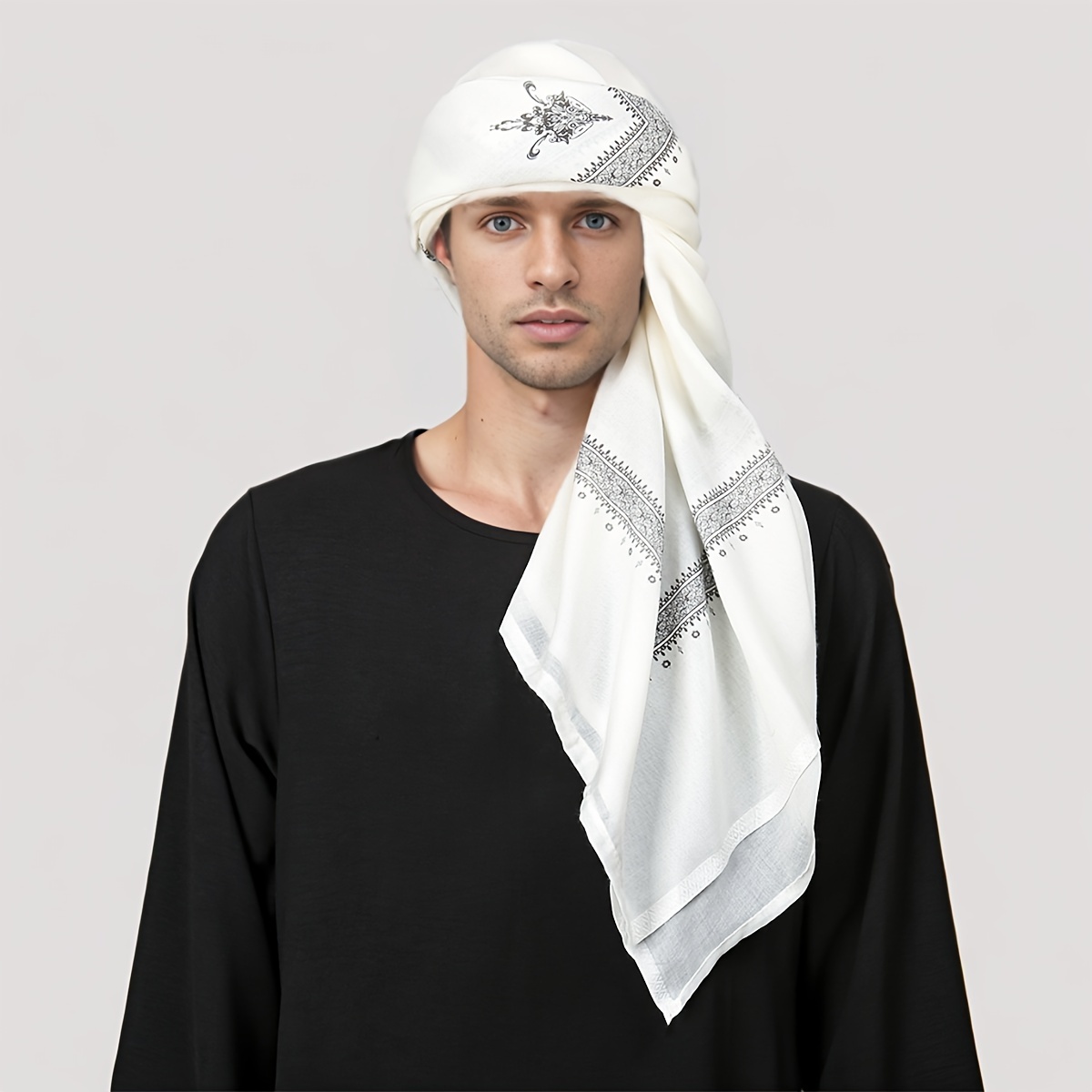 민족풍 레트로 패턴 남성 헤드스카프, 캐주얼 반다나,  - Ethnic Wear Men'S Fashion 리뷰 및 가격