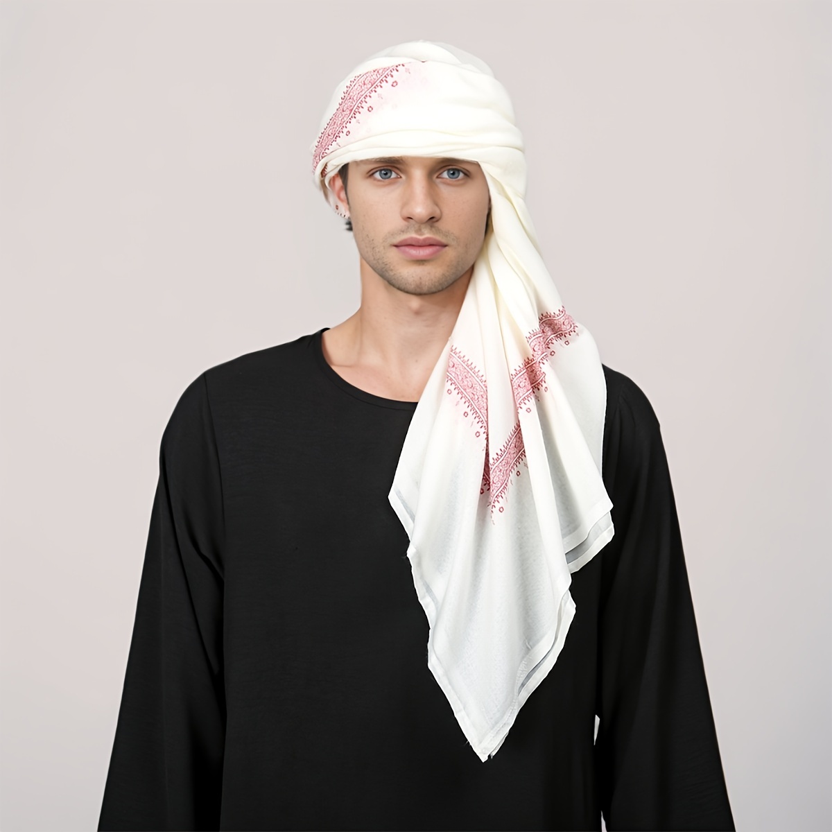 민족풍 레트로 패턴 남성 헤드스카프, 캐주얼 반다나,  - Ethnic Wear Men'S Fashion 리뷰 및 가격