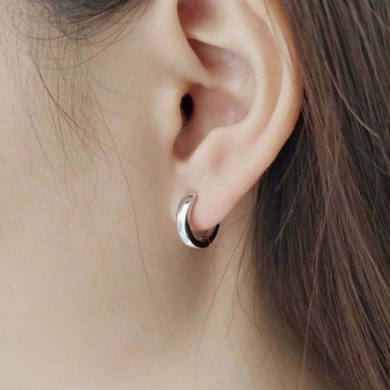 새로운 패션 브랜드 부드러운 금속 귀걸이 스테인레스 스 - Women'S Ethnic Fashion Brands 리뷰 및 가격