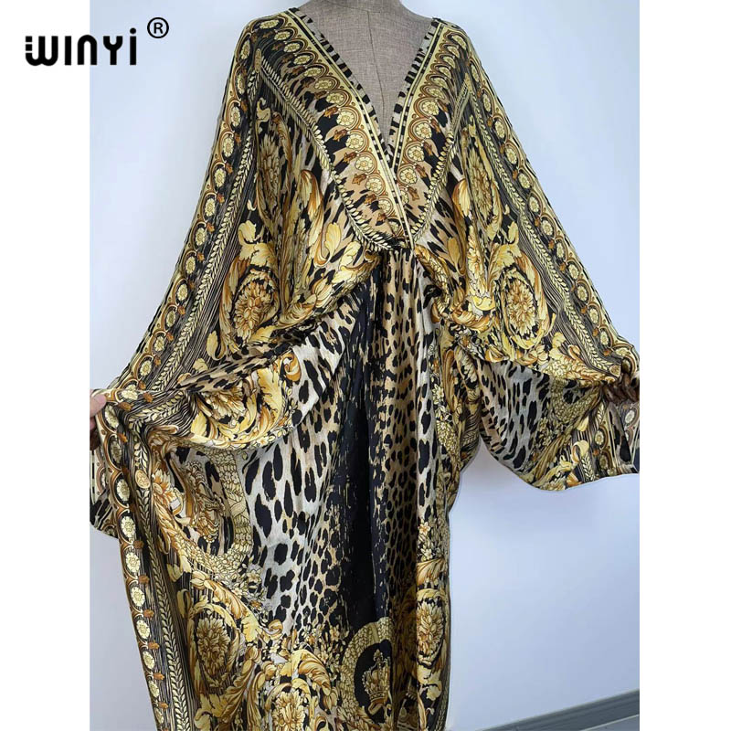 섹시한 비치 카프탄 실크 레이온 패션 프린트 2021  - Ethnic Fashion Wear 리뷰 및 가격