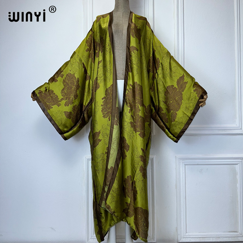 WINYI 아프리카 보호 프린트 기모노 롱 드레스, 여 - Kaftan Women Boho 리뷰 및 가격