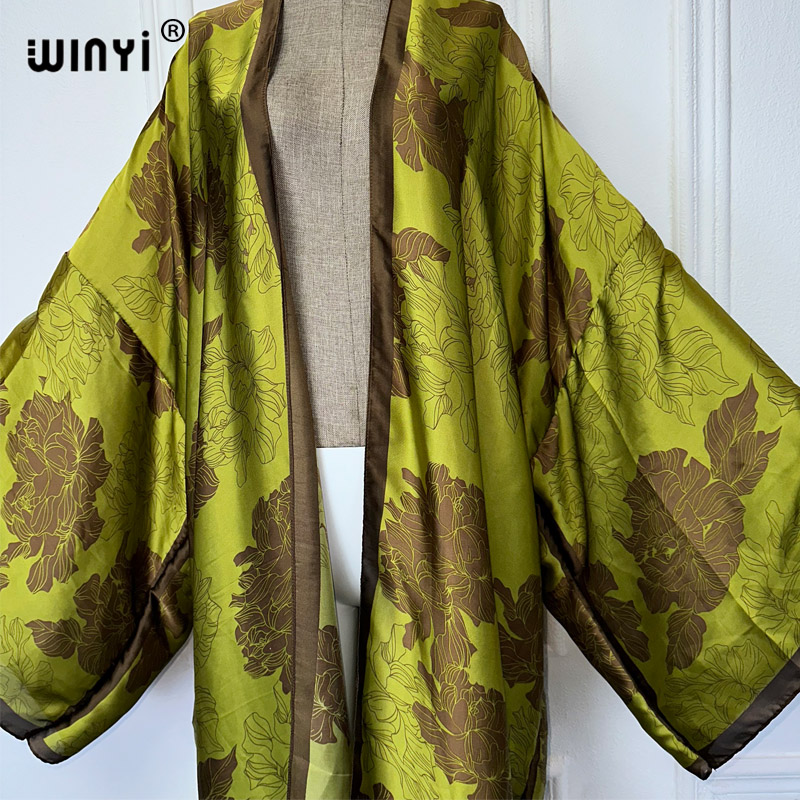 WINYI 아프리카 보호 프린트 기모노 롱 드레스, 여 - Kaftan Women Boho 리뷰 및 가격