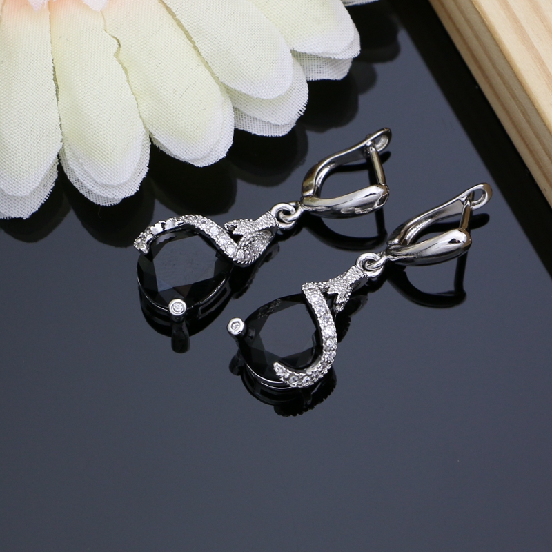 이상한 디자인 925 스털링 실버 의상 보석 세트 블랙 - Ethnic Fashion Designer 리뷰 및 가격