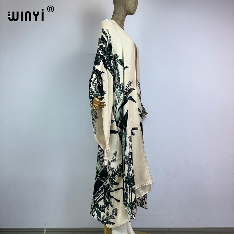 WINYI 기모노 아프리카 보호 패션 프린트 비치 수영 - Kaftan Women Boho 리뷰 및 가격
