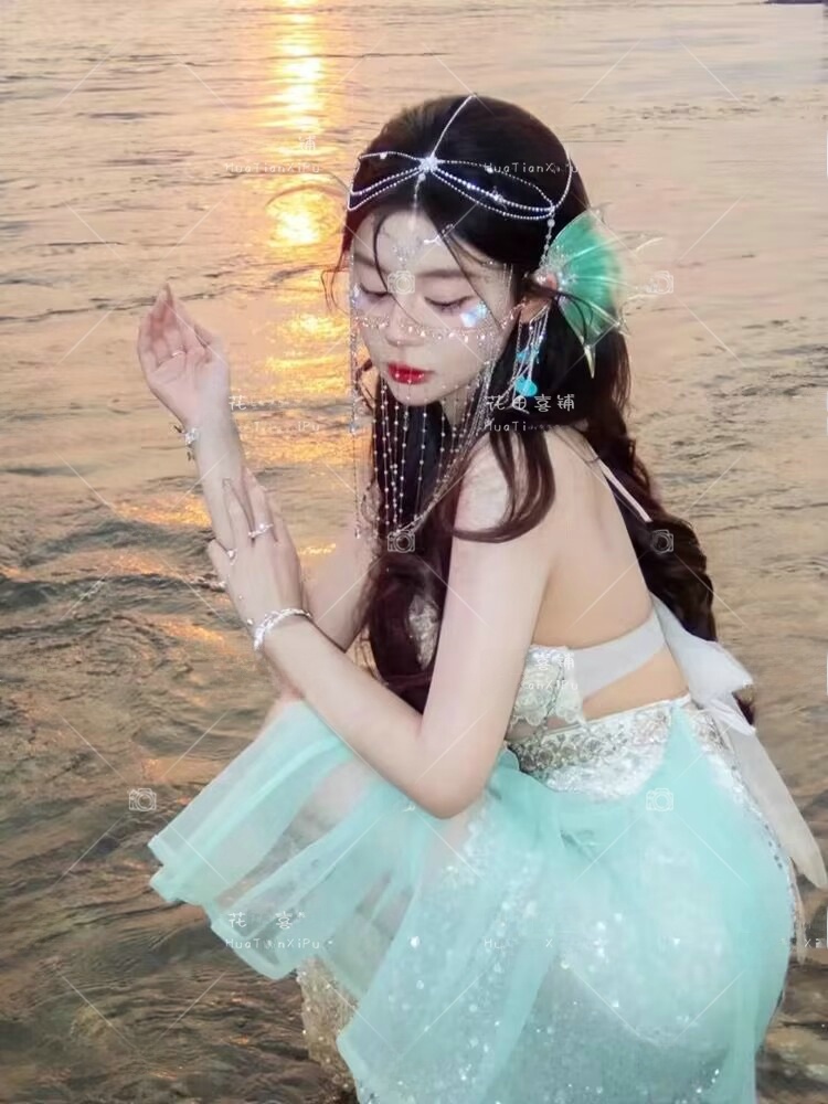 인어공주 2026 신상 고화질 3D 의상 세련된 해변  - Ethnic Fashion Definition 리뷰 및 가격